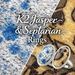 K2 Jasper and Septarian Rings